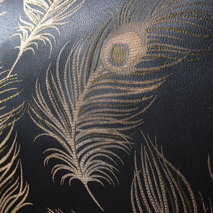 Dandy Feather Black / Gold Duvet Set