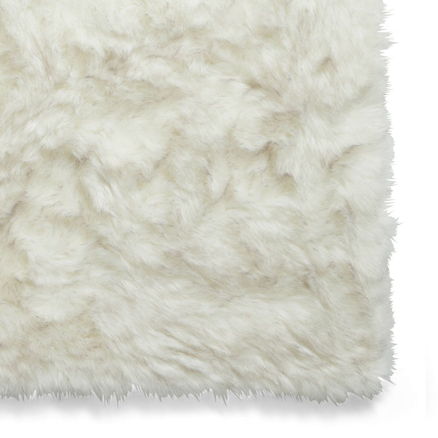 Polar Plush White/Grey Soft Shaggy Rug