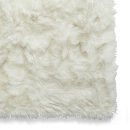 Polar Plush White/Grey Soft Shaggy Rug