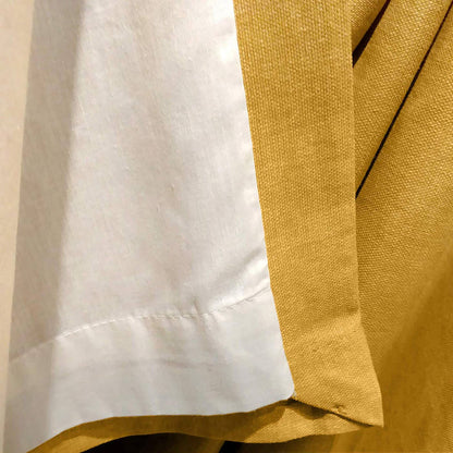 Sorbonne Ochre Eyelet Curtains