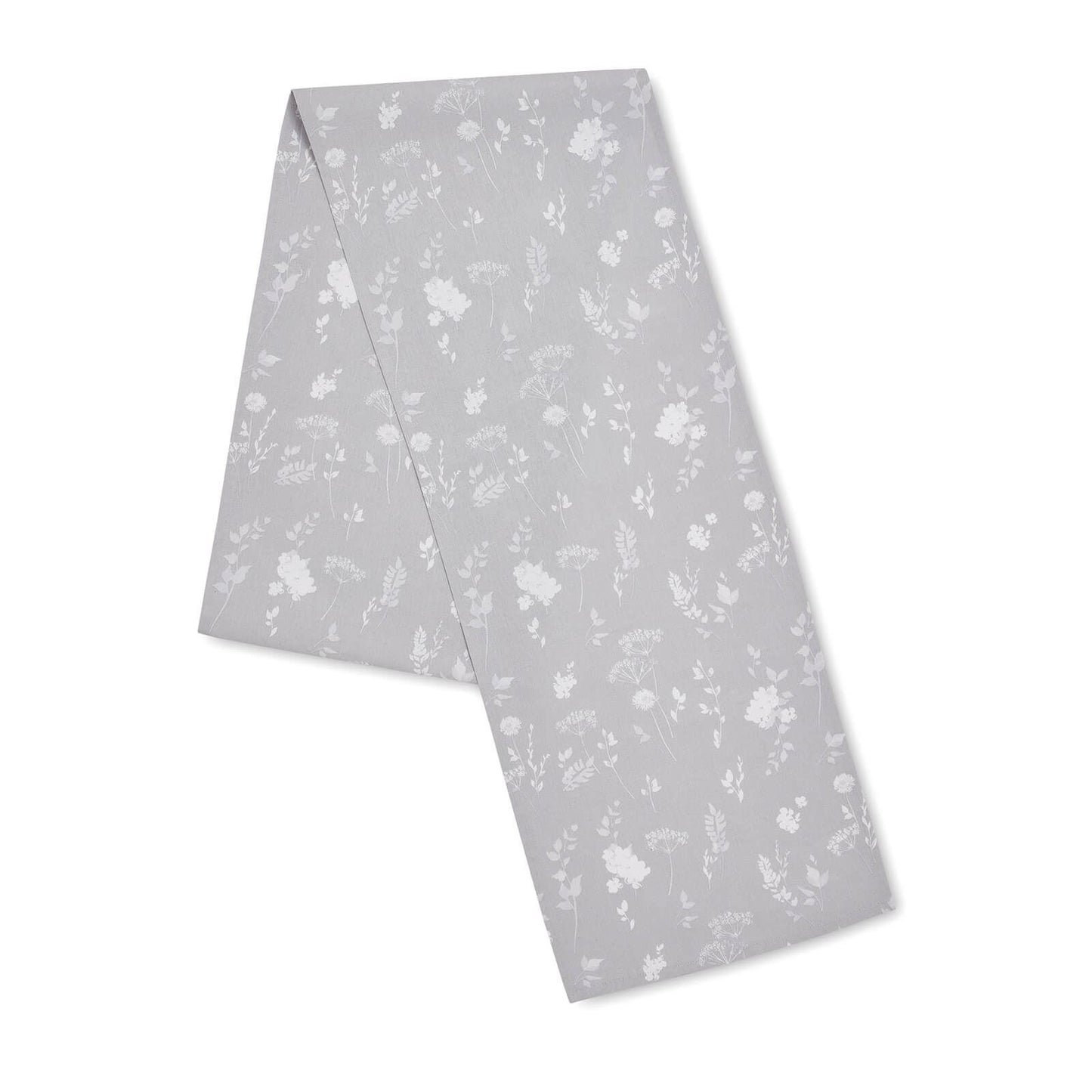 Meadowsweet White Grey Table Runner