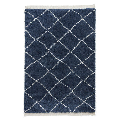 Boho 5413 Navy Berber Rug