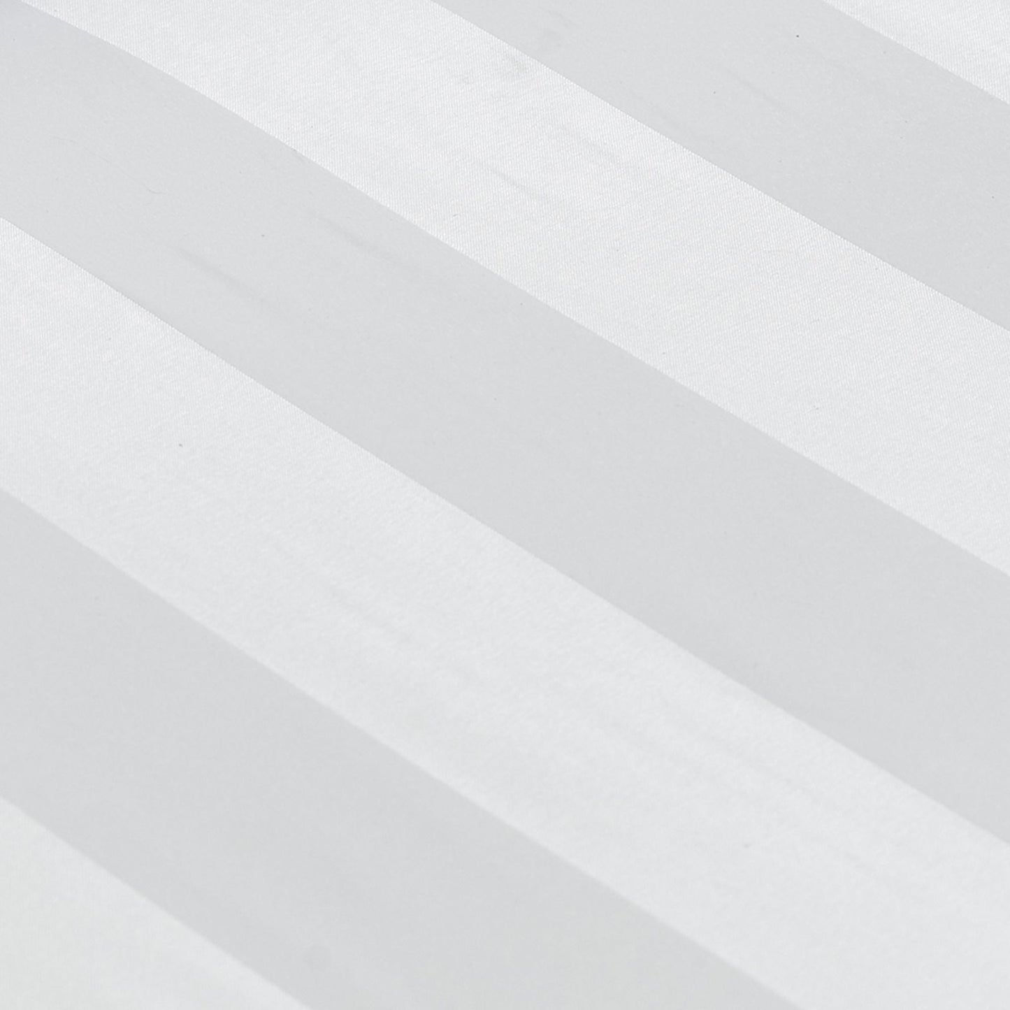 Catherine Lansfield So Soft Satin Stripe White Pillow case with envelope closure - Standard