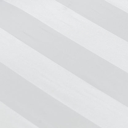 Catherine Lansfield So Soft Satin Stripe White Pillow case with envelope closure - Standard