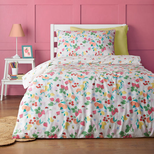 Catherine Lansfield Fruity Friends Bright Duvet Cover Set