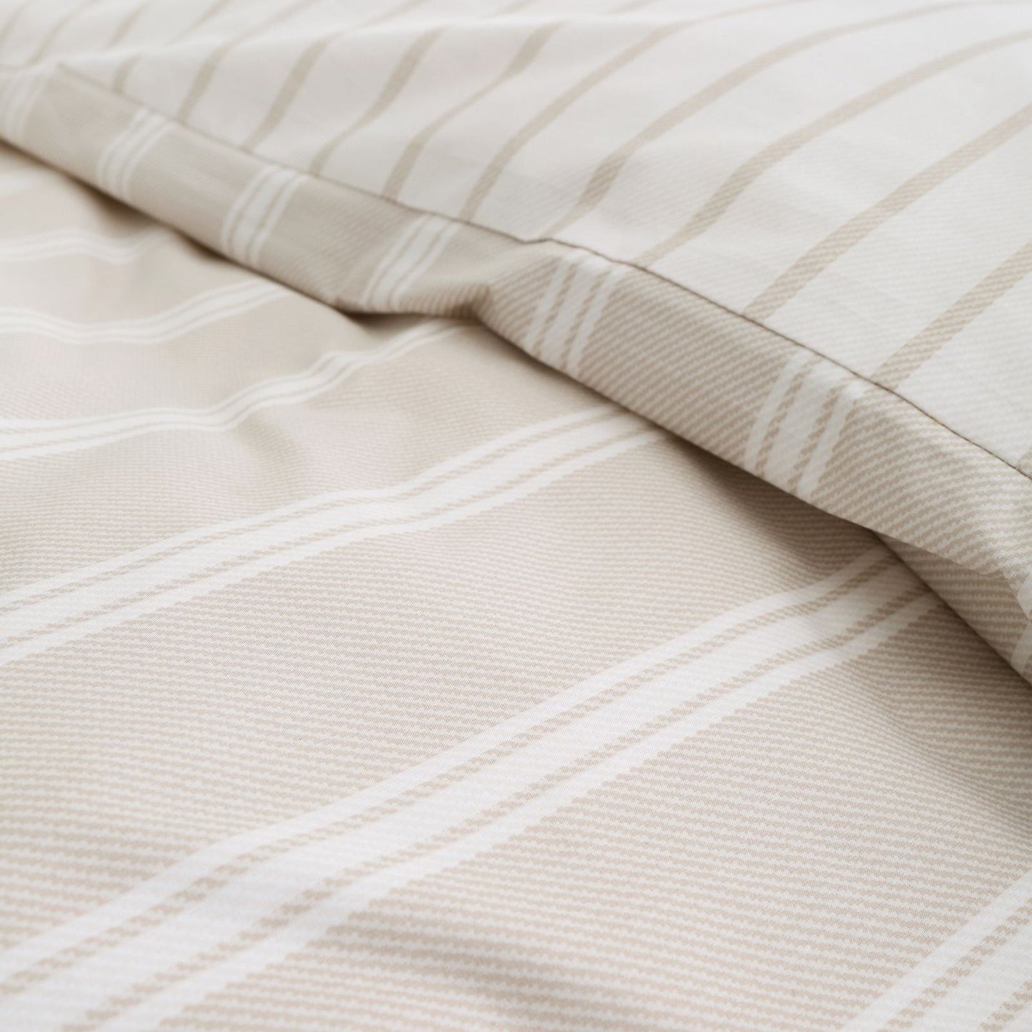 Ashford Stripe Natural Duvet Cover Set