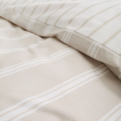 Ashford Stripe Natural Duvet Cover Set