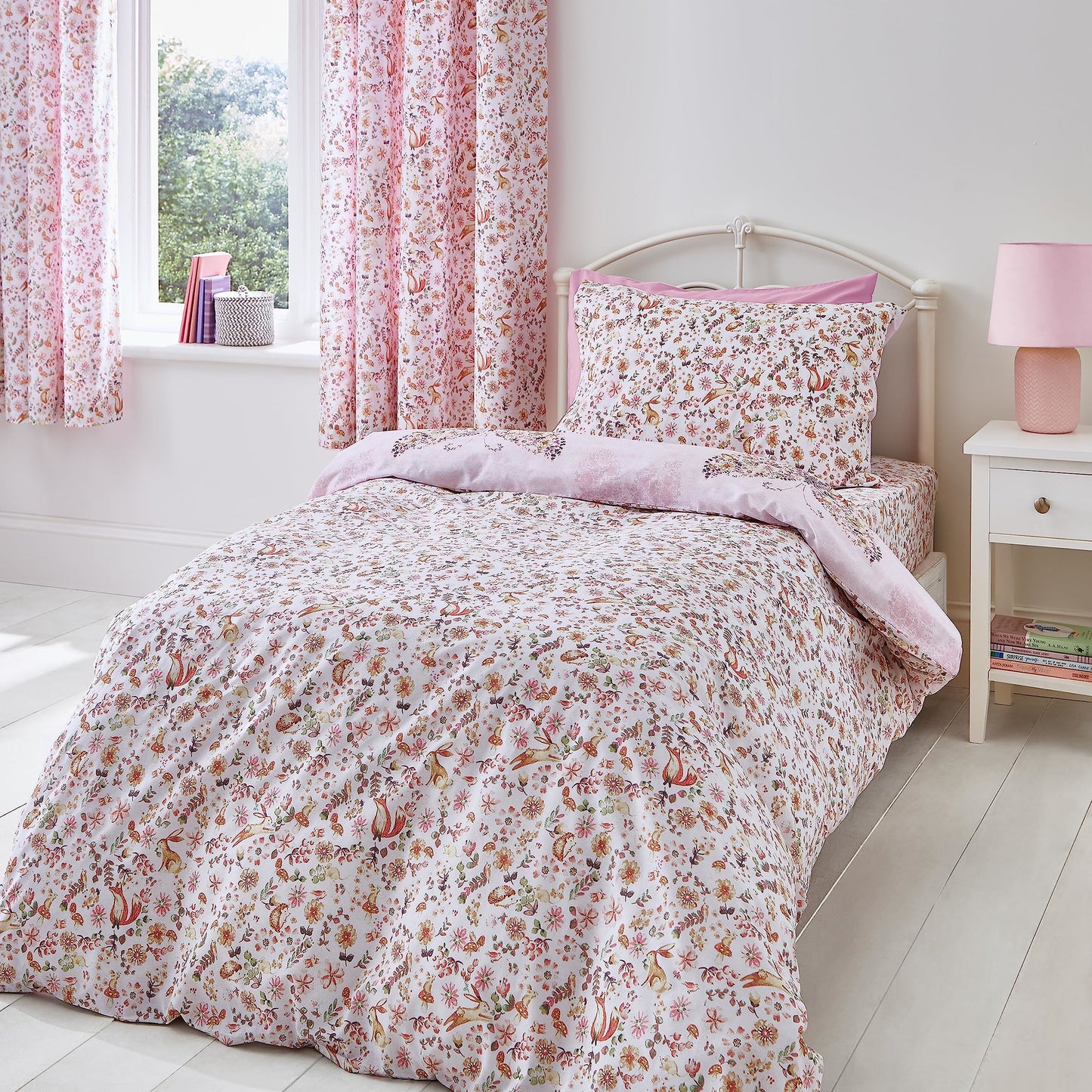 Enchanted Butterfly Pink Duvet Set