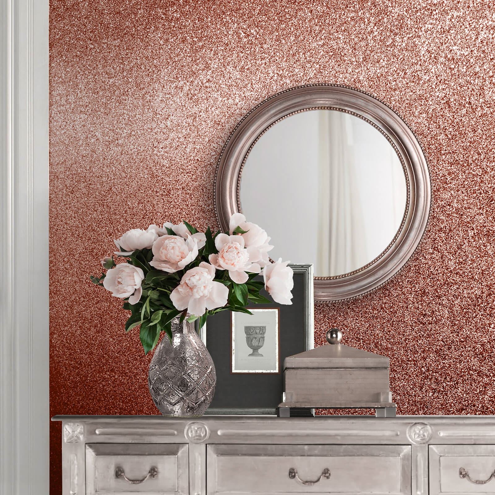 Glitter Texture Rose Gold Wallpaper