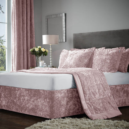 Crushed Velvet Divan Blush Pink Base Wrap