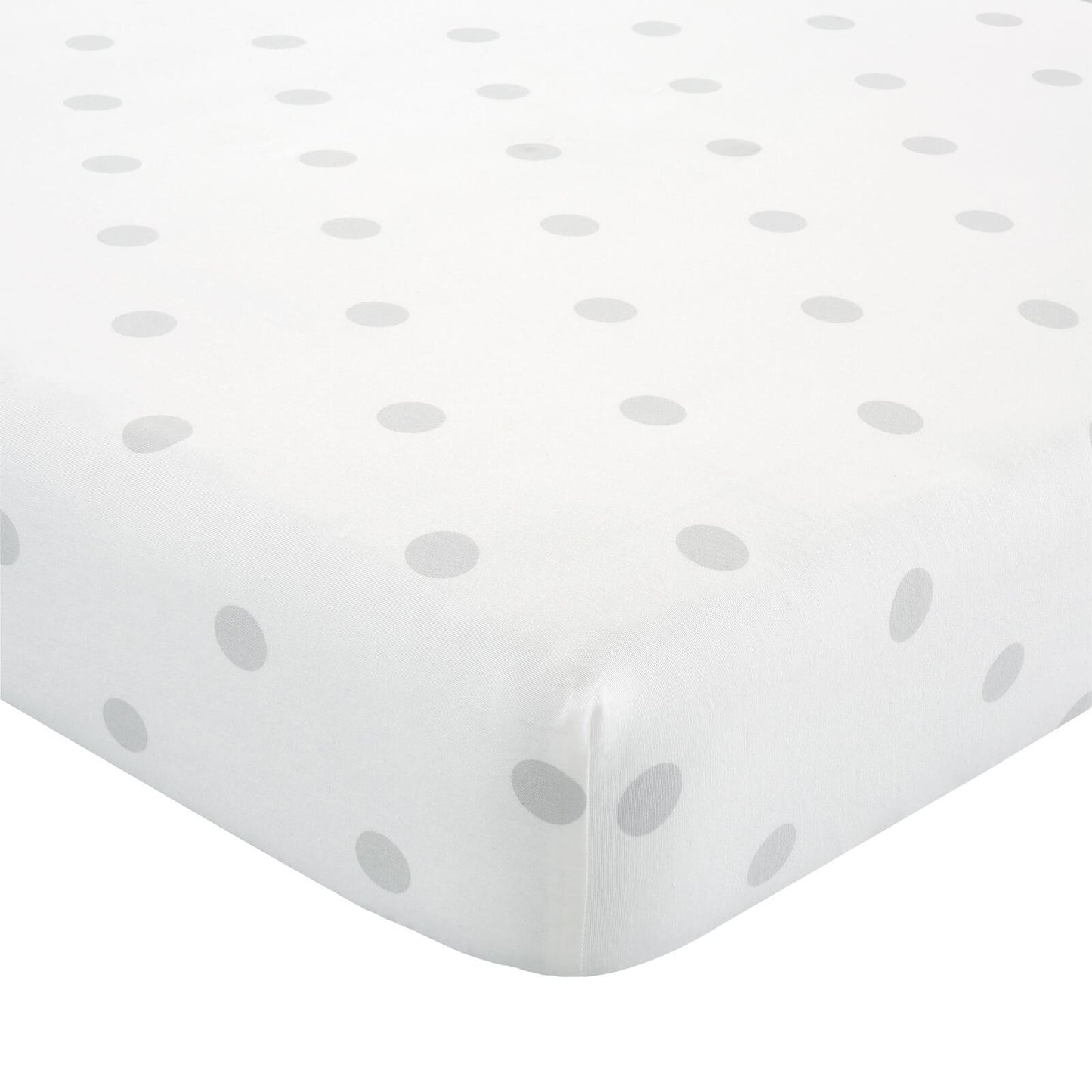 Brushed Spot Grey Fitted Sheet