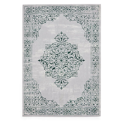 Artemis B9076A Green / Silver Traditional Rug
