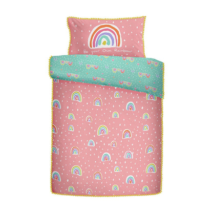 Rainbow Pom Multicolour Duvet Set