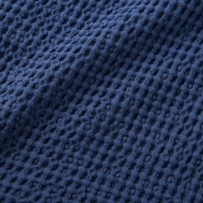 Jaipur Chunky Waffle Navy Blue Blanket Throw