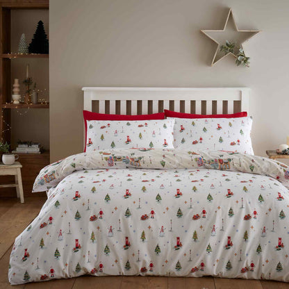 Christmas Town Neutral Duvet Set