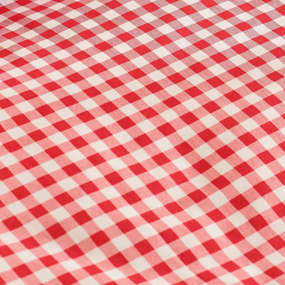 Catherine Lansfield Bamford Gingham Check Red Fitted Sheet