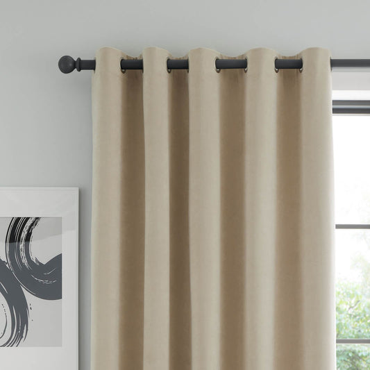 Wilson Blackout Thermal Natural Curtains Two Panels