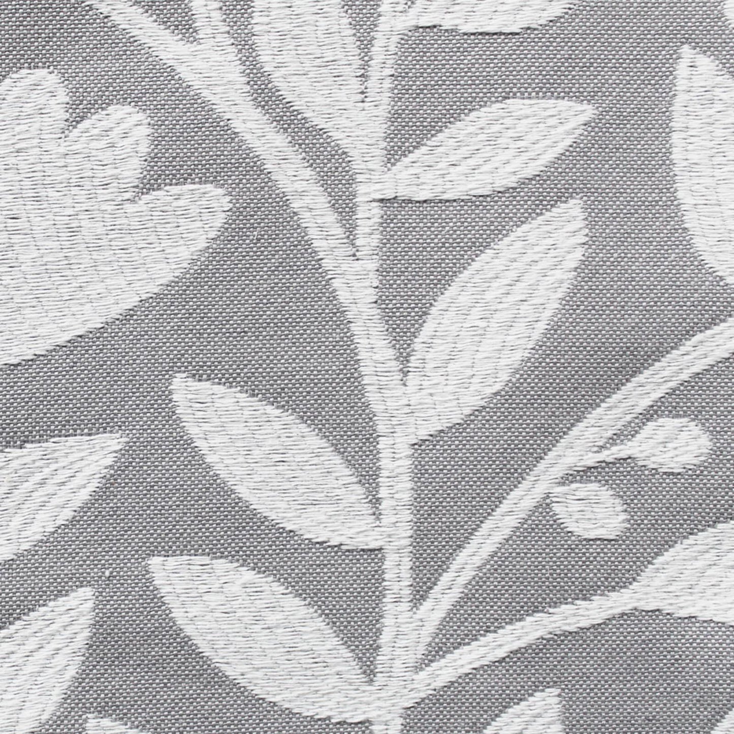 Eleanor Floral Dove Grey Pencil Pleat Curtains