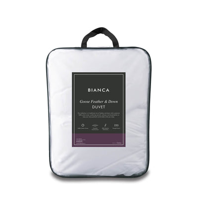 Bianca Fine Linens Goose Feather & Down 13.5 tog Bedding Duvet White