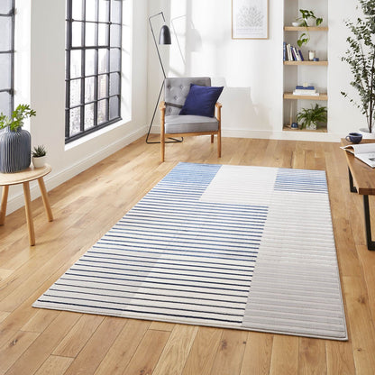 Apollo 2681 Grey/Navy Modern Rug