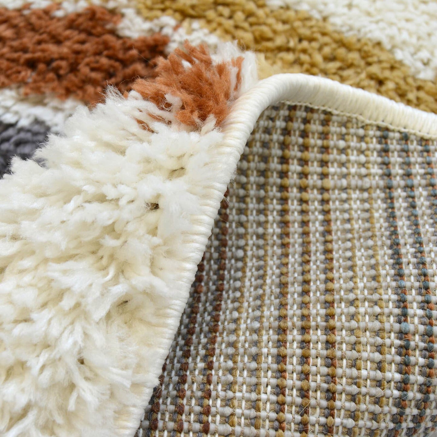 Snug Rainbow Multi Rug - 100 X 100cm (Circle) (3ft 2" x 3ft 2")