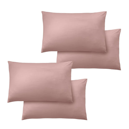 Catherine Lansfield So Soft Non Iron Blush Pink Pillow case with envelope closure - Standard