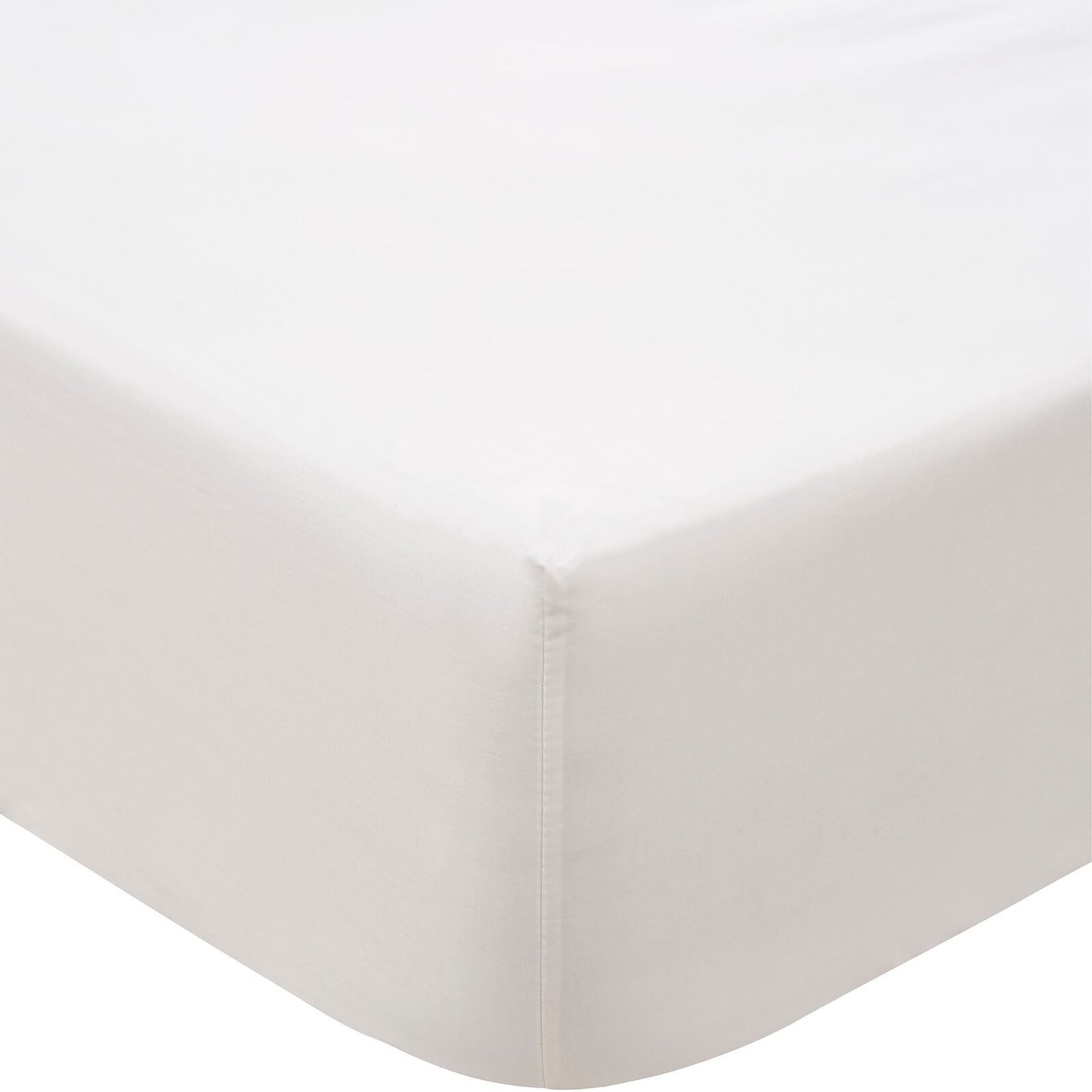 500TC Cotton Sateen Chalk Fitted Sheet