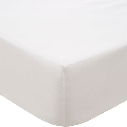 500TC Cotton Sateen Chalk Fitted Sheet