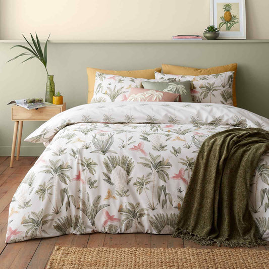 Paradiso Palm Natural Duvet Cover Set