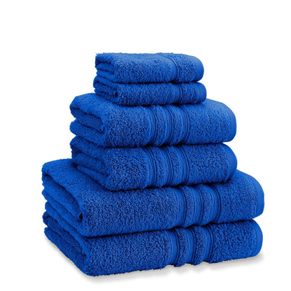 Catherine Lansfield Zero Twist Cobalt Blue Towel and Sheet
