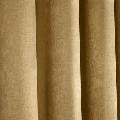 Strata Ochre Eyelet Curtains