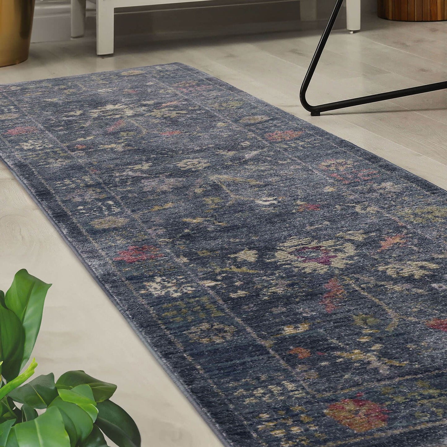 Orner Traditional Blue Rug