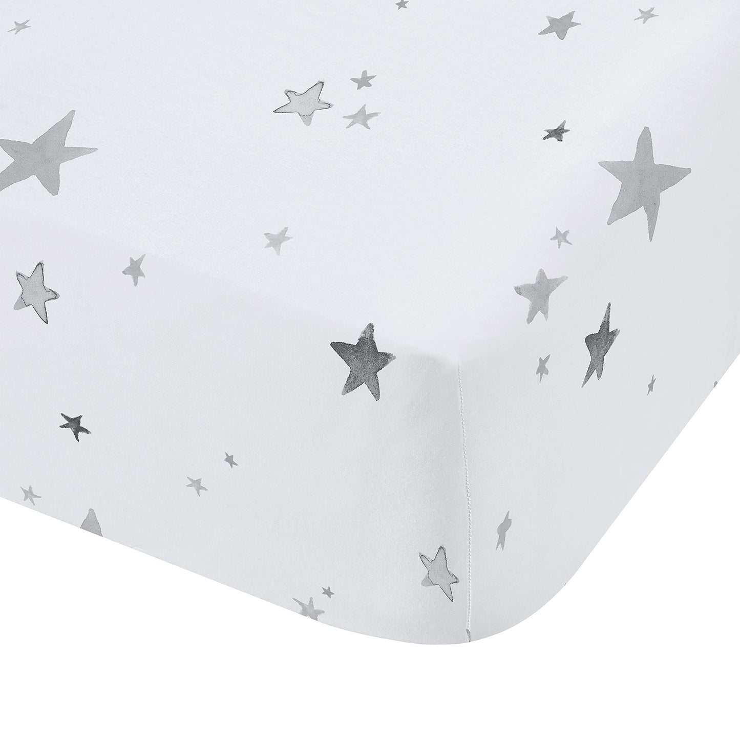 Stars Grey Fitted Sheet