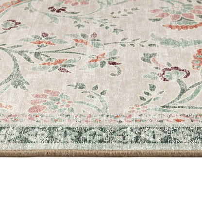 Hug Rug Eco-Washable English Floral Rug