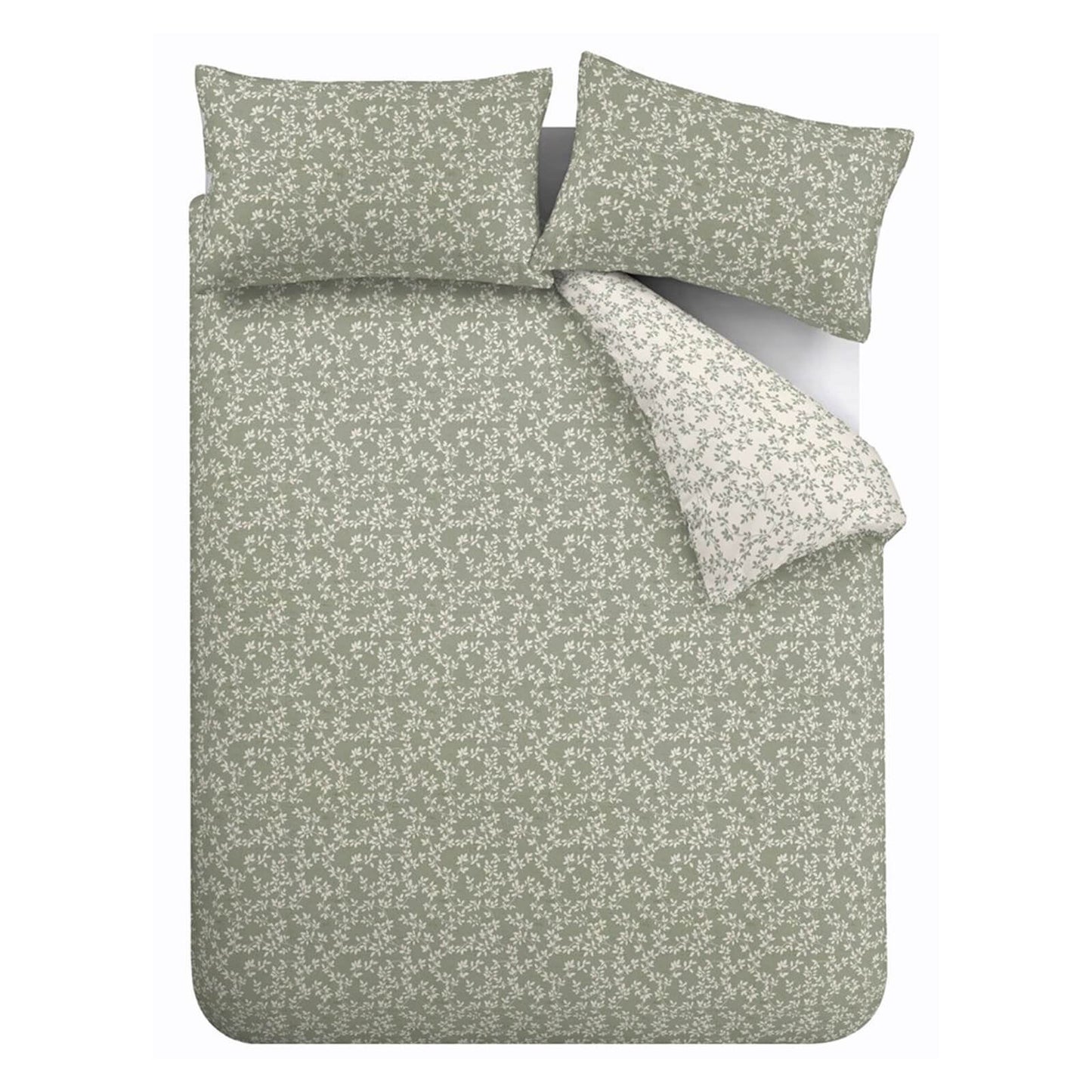 Shadow Leaves Green Duvet Cover Set