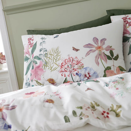 Exotic Garden White Duvet Cover Set