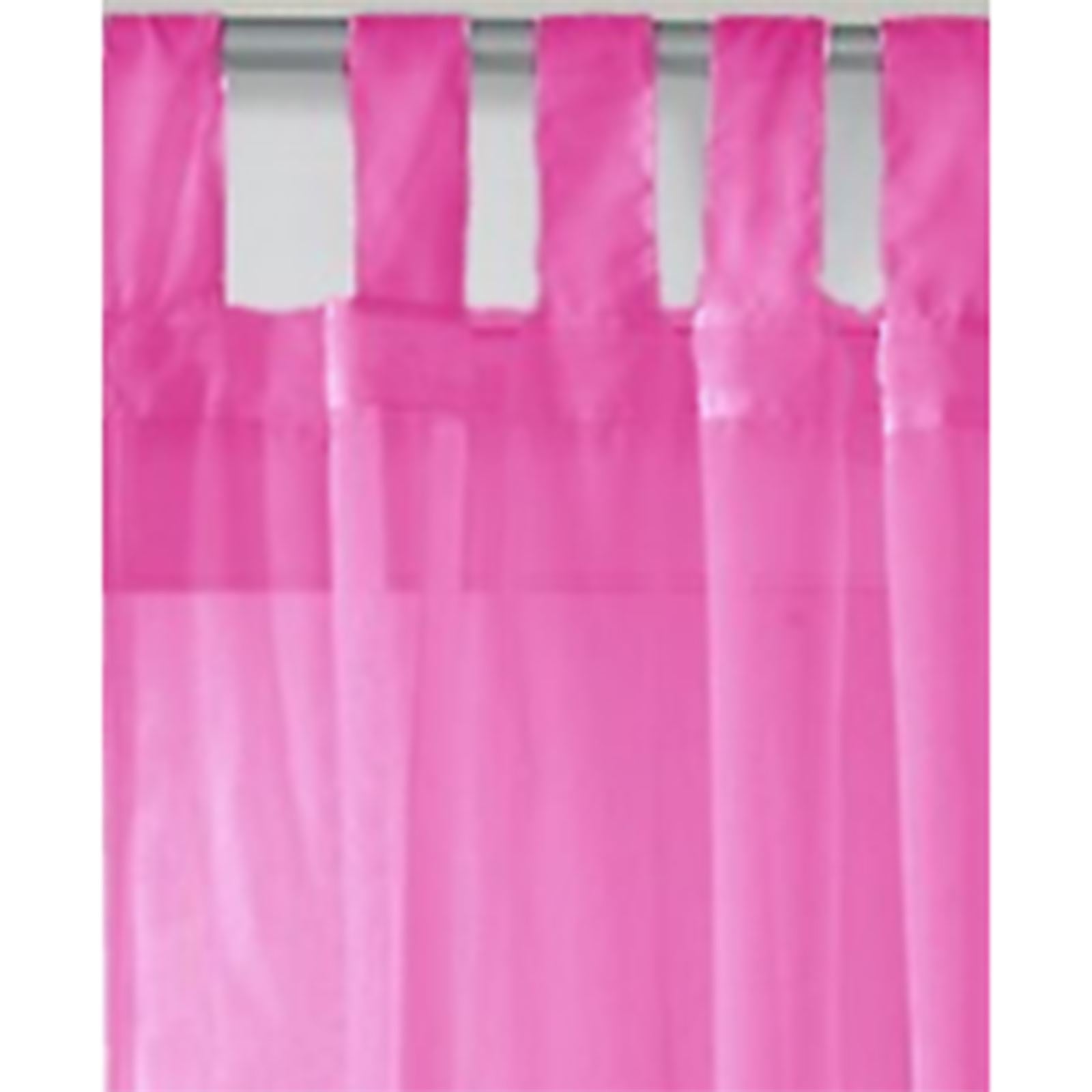 Voile Sheer Cerise Curtain Panel