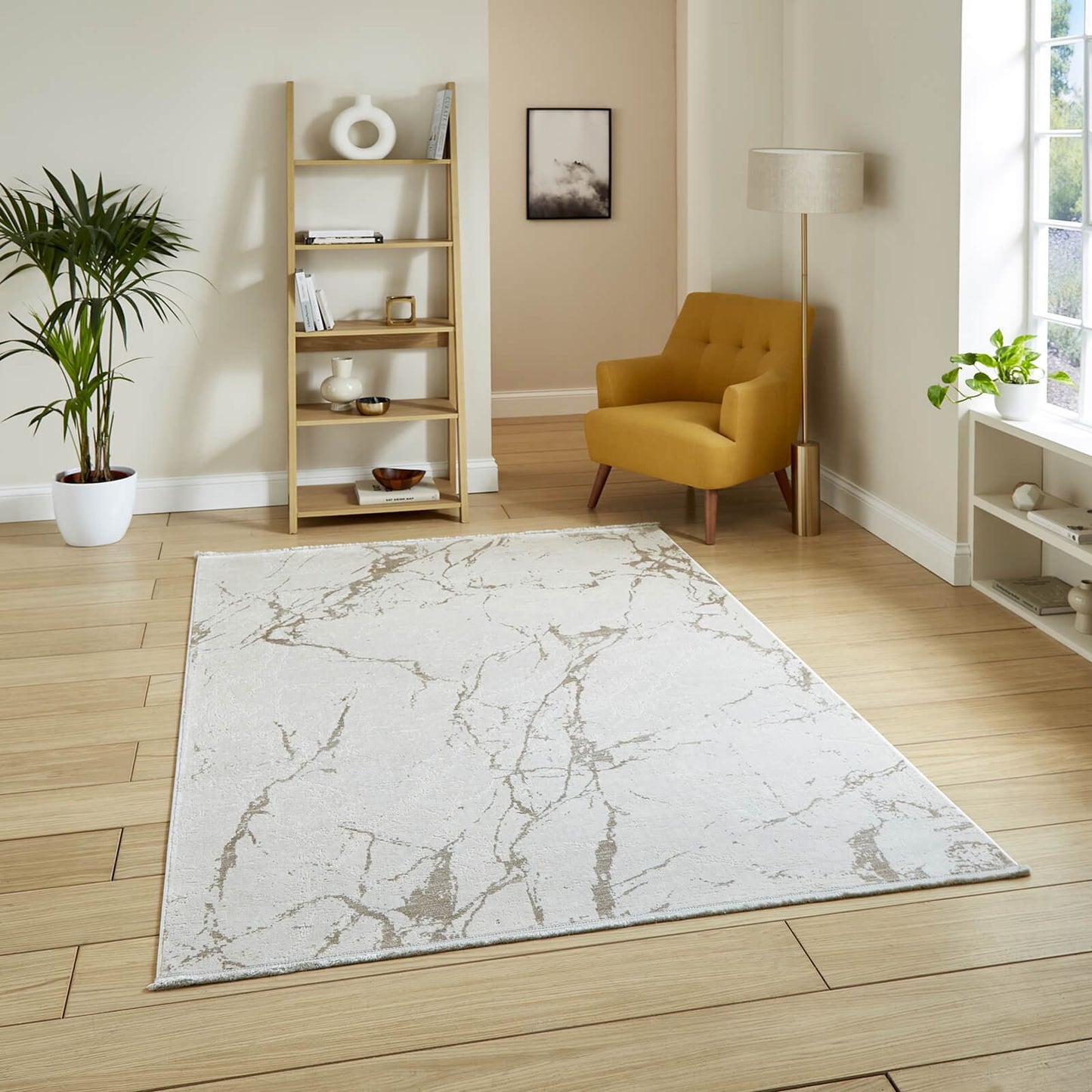 Mirage MR15 Cream Modern Abstract Rug