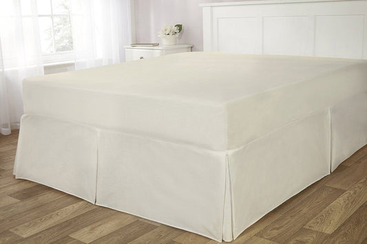 56P Cream Fitted Valance Sheet