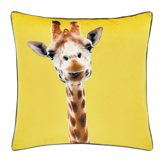 Giraffe Yellow Cushion Cover