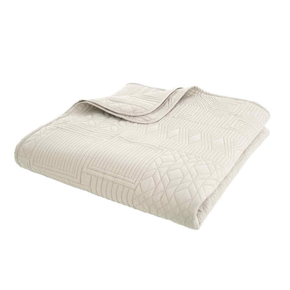 Folkstone Geo Natural Bedspread