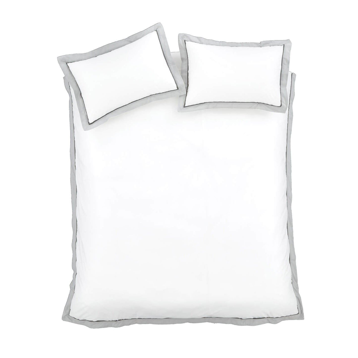 Mayfair White / Silver Duvet Cover Set