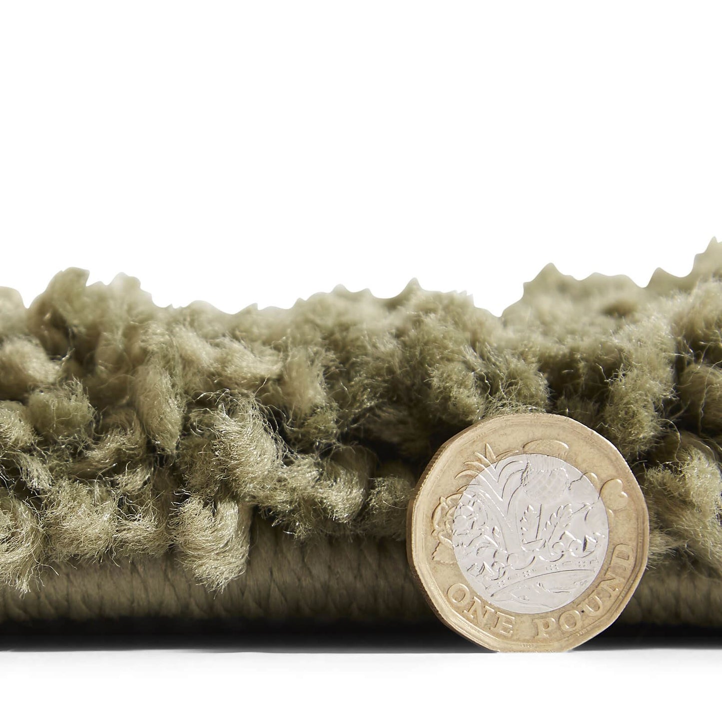 Sierra 9000 Olive Plain Shaggy Rug