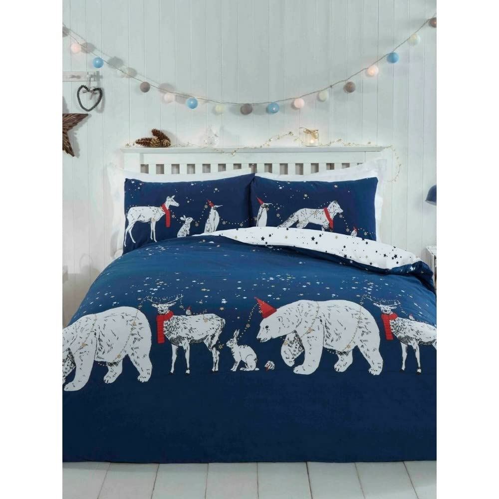 Polar Bears & Friends Navy Duvet Set