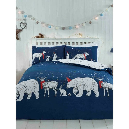 Polar Bears & Friends Navy Duvet Set