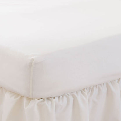 Percale Ivory Fitted Sheet