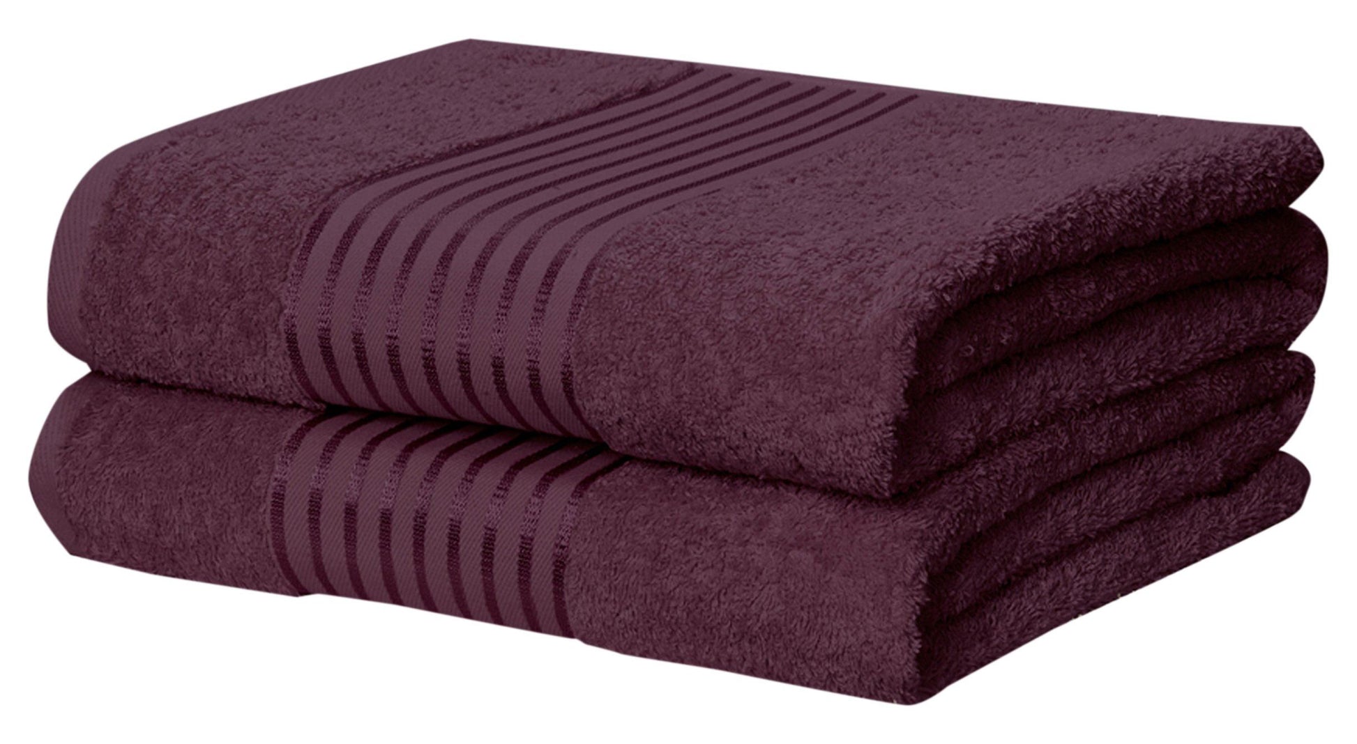 Windsor Plum Bath Sheet Pair