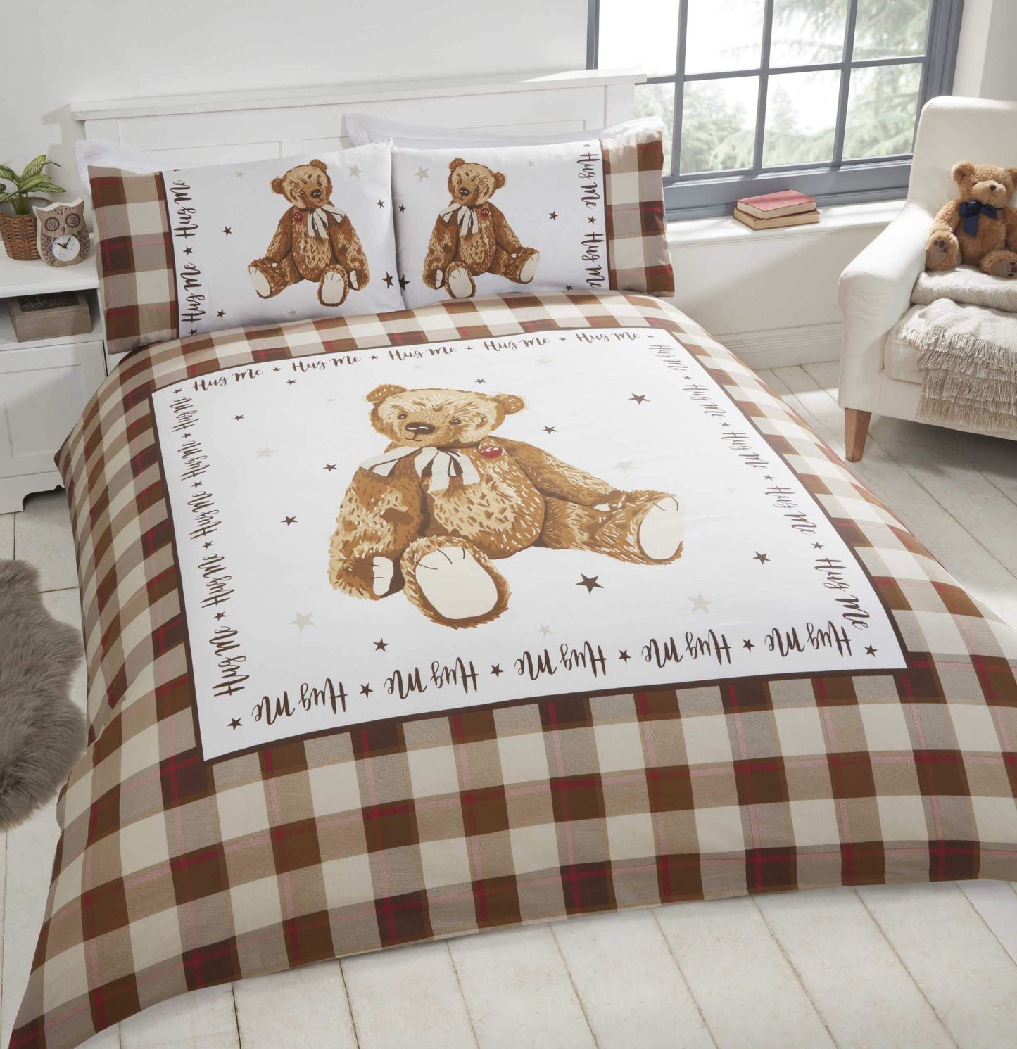 Hug Me Bear Natural Duvet Set