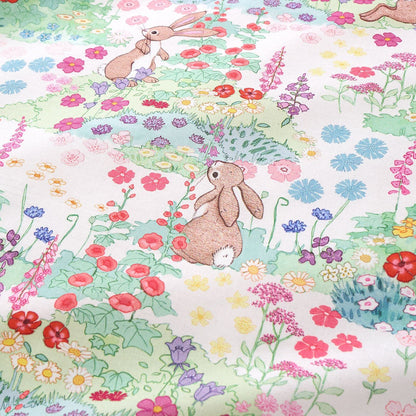 Belle & Boo Meadow Bunnies Blue Duvet Cover Set