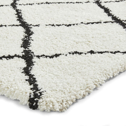 Scandi Berber G257 White/Black Modern Rug